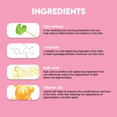 Jovees Herbal 2% Alpha Arbutin Pigmentation Cure Serum With 1% Kojic Acid, Cica Extract & Vitamin B3 | Reduces Blemishes & Improves Skin Texture | Brightens Skin | For All Skin Types | 30 ml